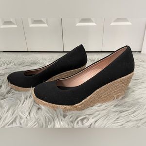 J.Crew Espadrille Canvas Wedges Sz 9